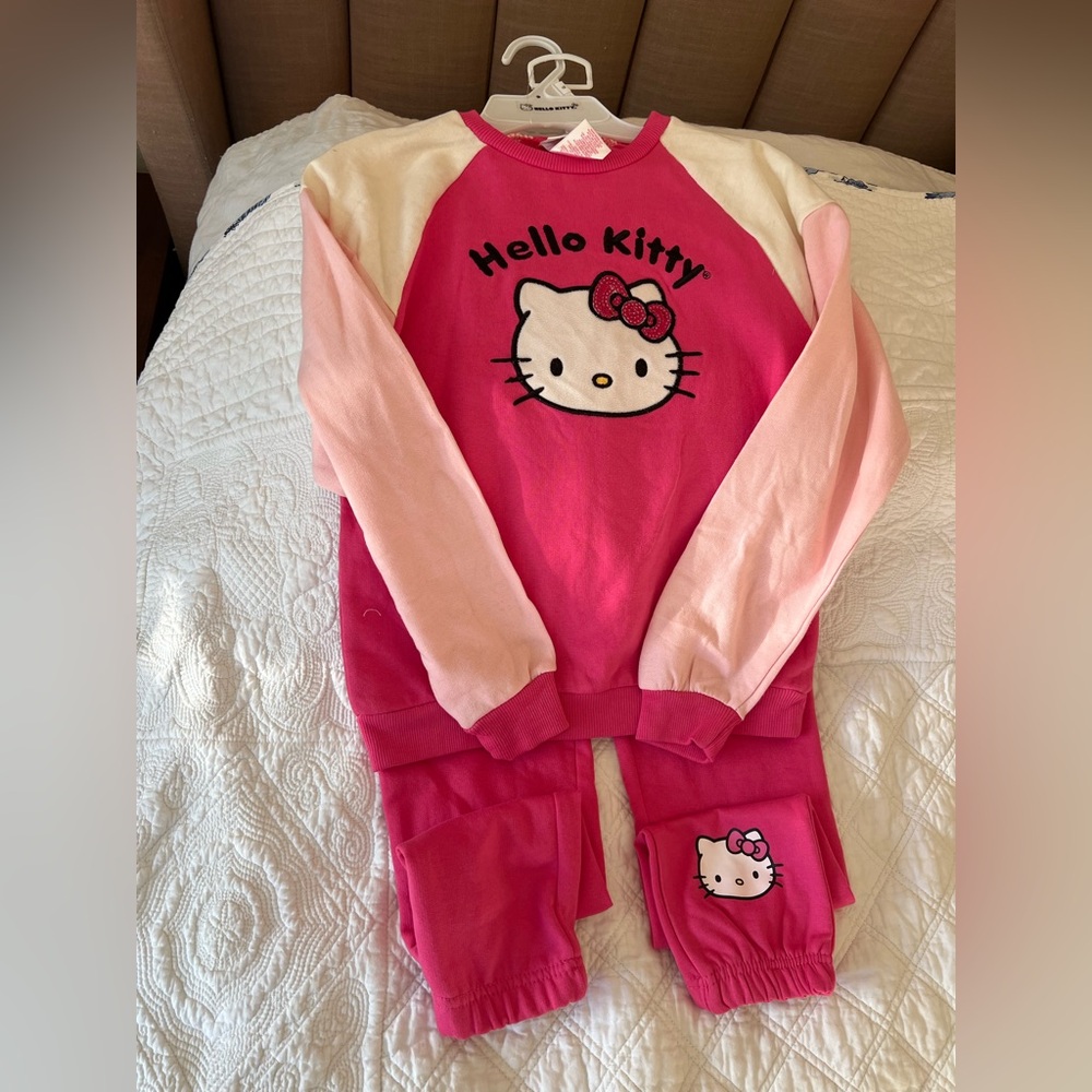 Hello Kitty Pink and White Kids Jogging Set Licensed